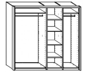 Šatní skříň z masivu Limon 092