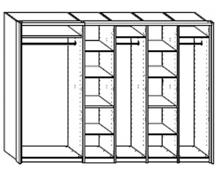 Šatní skříň z masivu Limon 094