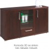 Komoda z masivu Nemi se sklem 1S 180