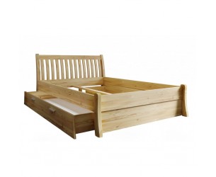 Postel z celomasivu Tonja s uložným prostorem