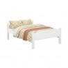 Postel z celomasivu Liva - bílá