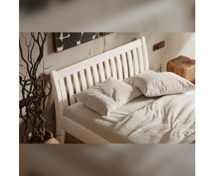 Postel z celomasivu Tonja - bílá