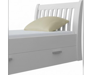 Postel z celomasivu Tonja s uložným prostorem bílá