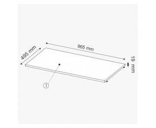 Police do šatní skříně Denver 60